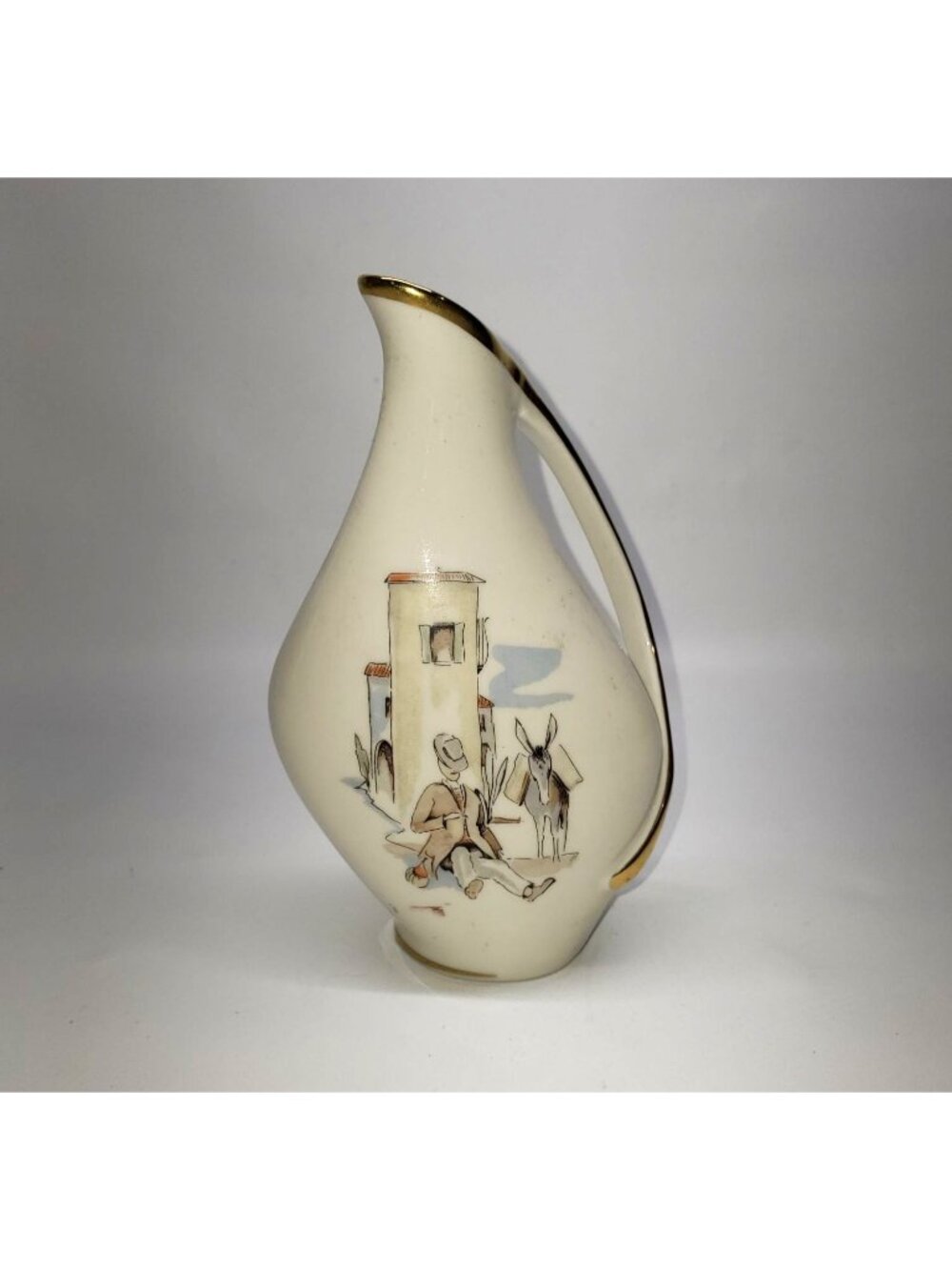 Vintage 1950's Alka Kunst Bavaria Germany, Rialto Bella Italia style vase 877